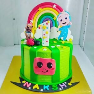 1st Birthday Coco melon cake with Rainbow