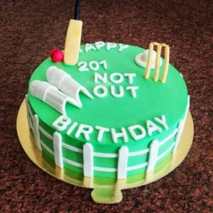 Cricket Theme Cake